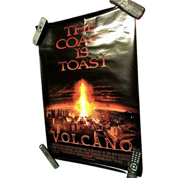 VOLCANO MOVIE POSTER ORIGINAL ONE SHEET TOMMY LEE JONES ANNE‎ HECHE ROLLED - Picture 1 of 4